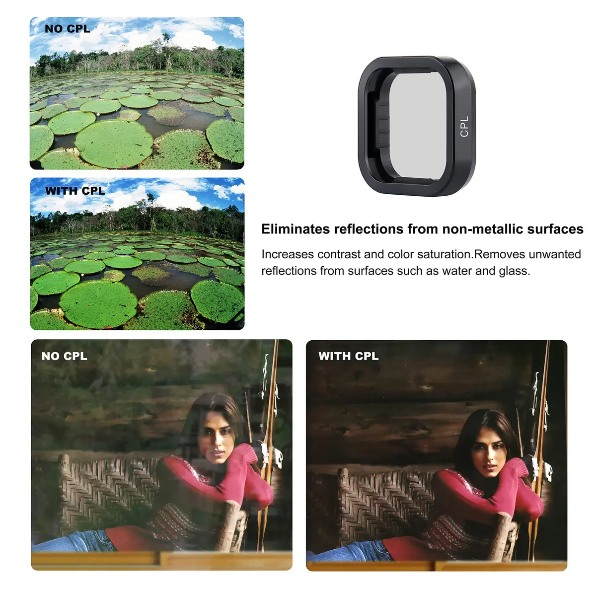 YALLSAME 6-Pack ND CPL Filter Kit for GoPro Hero 12 11 10 9 Black | Underwater & Daylight Photography - view 6