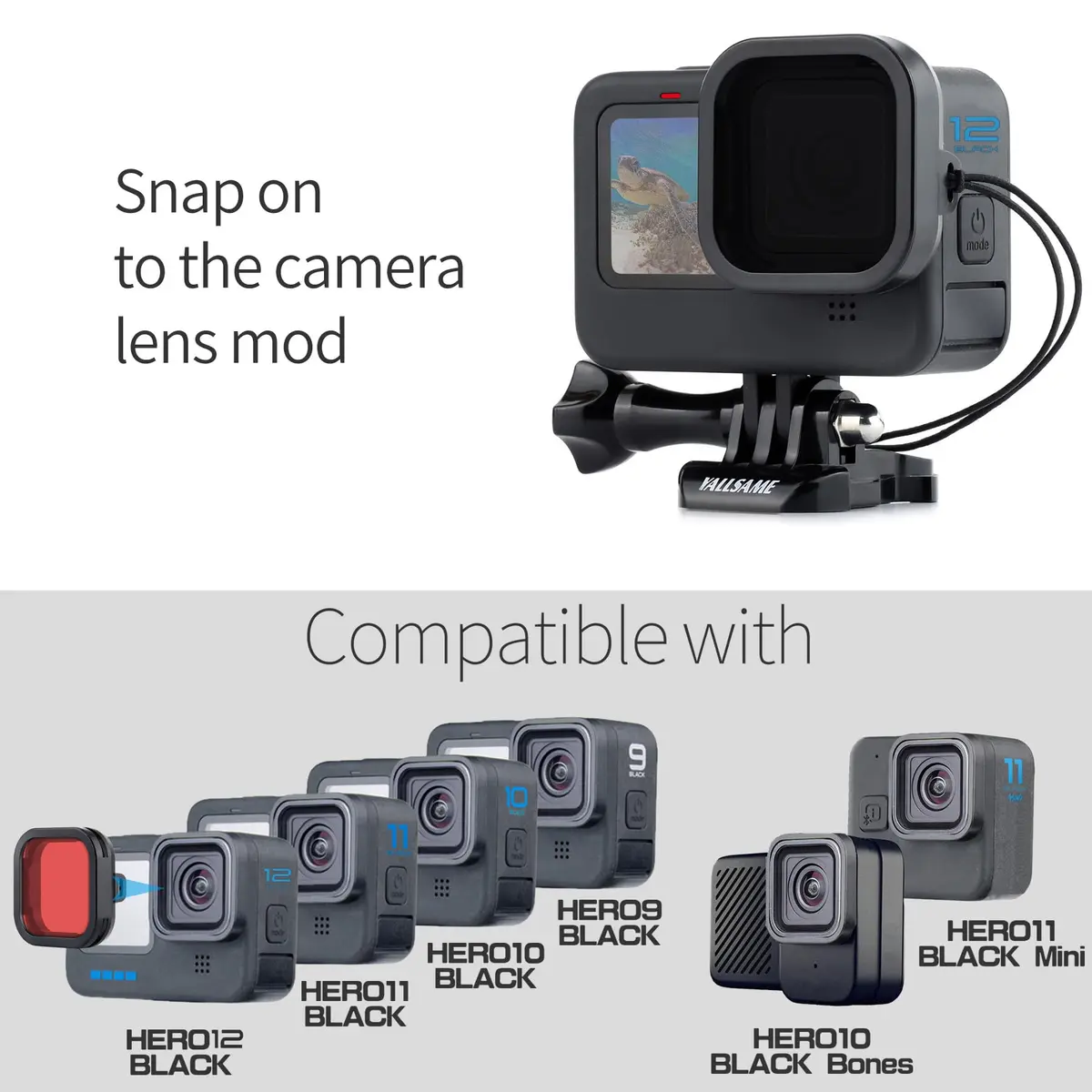 YALLSAME 6-Pack ND CPL Filter Kit for GoPro Hero 12 11 10 9 Black | Underwater & Daylight Photography - view 2