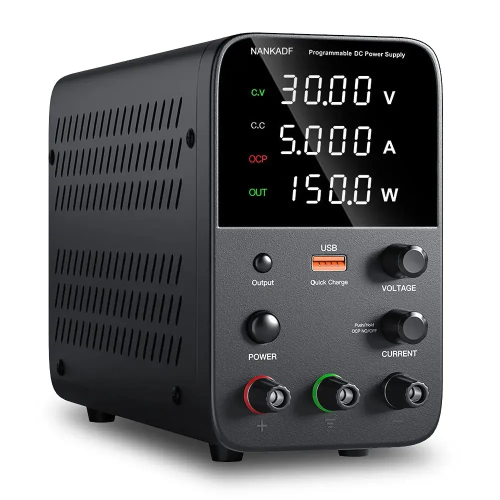 NANKADF 30V 5A Black Bench Power Supply | Precise Encoder Knob & USB Fast Charging - view 9