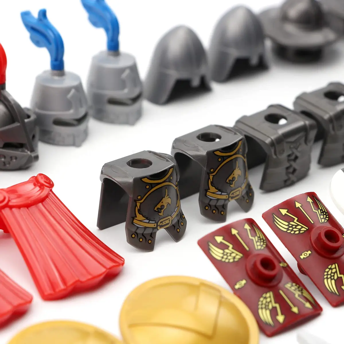 Feleph Medieval Weapons Pack for Knight Figures 69 Pieces | Educational Toy Block Kit Compatible with Major Brands - view 8