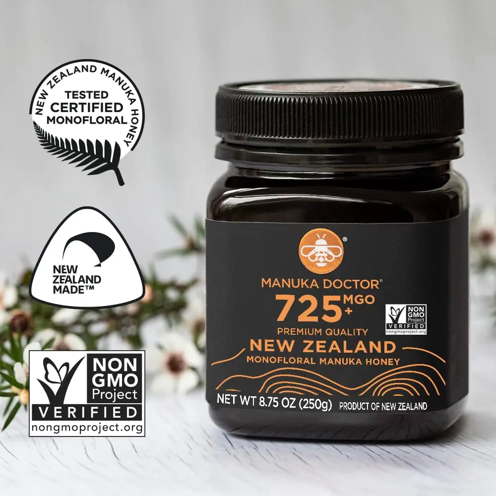 Manuka Doctor MGO 725+ Manuka Honey 8.75 oz | Pure New Zealand Honey, Raw & Non-GMO - view 6