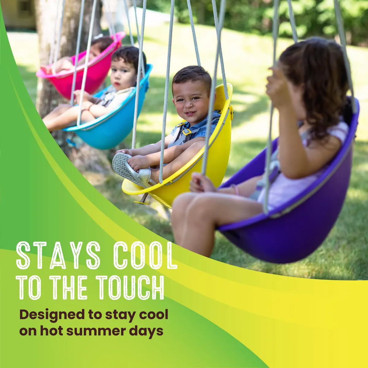 Swurfer Coconut Toddler Swing 50 lbs | Comfortable & Safe for Babies & Toddlers - view 5