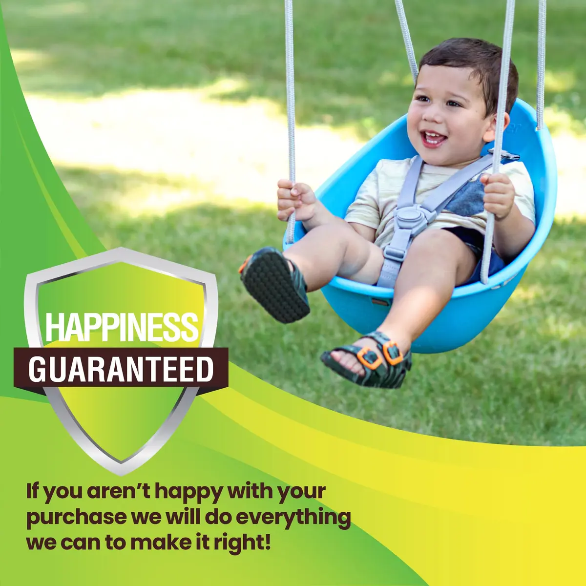 Swurfer Coconut Toddler Swing 50 lbs | Comfortable & Safe for Babies & Toddlers - view 7