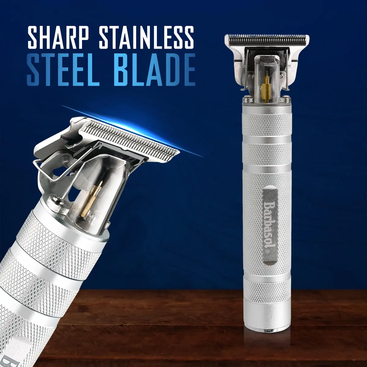 XTREME Rechargeable Zero-Gapped T-Blade Trimmer with 3 Guide Combs | 90 Min Cordless Use - view 4