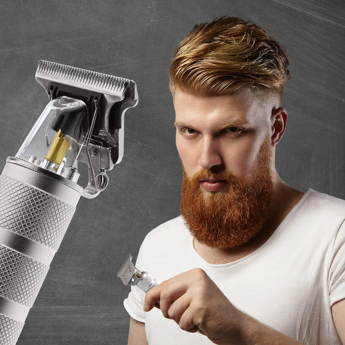 XTREME Rechargeable Zero-Gapped T-Blade Trimmer with 3 Guide Combs | 90 Min Cordless Use - view 9