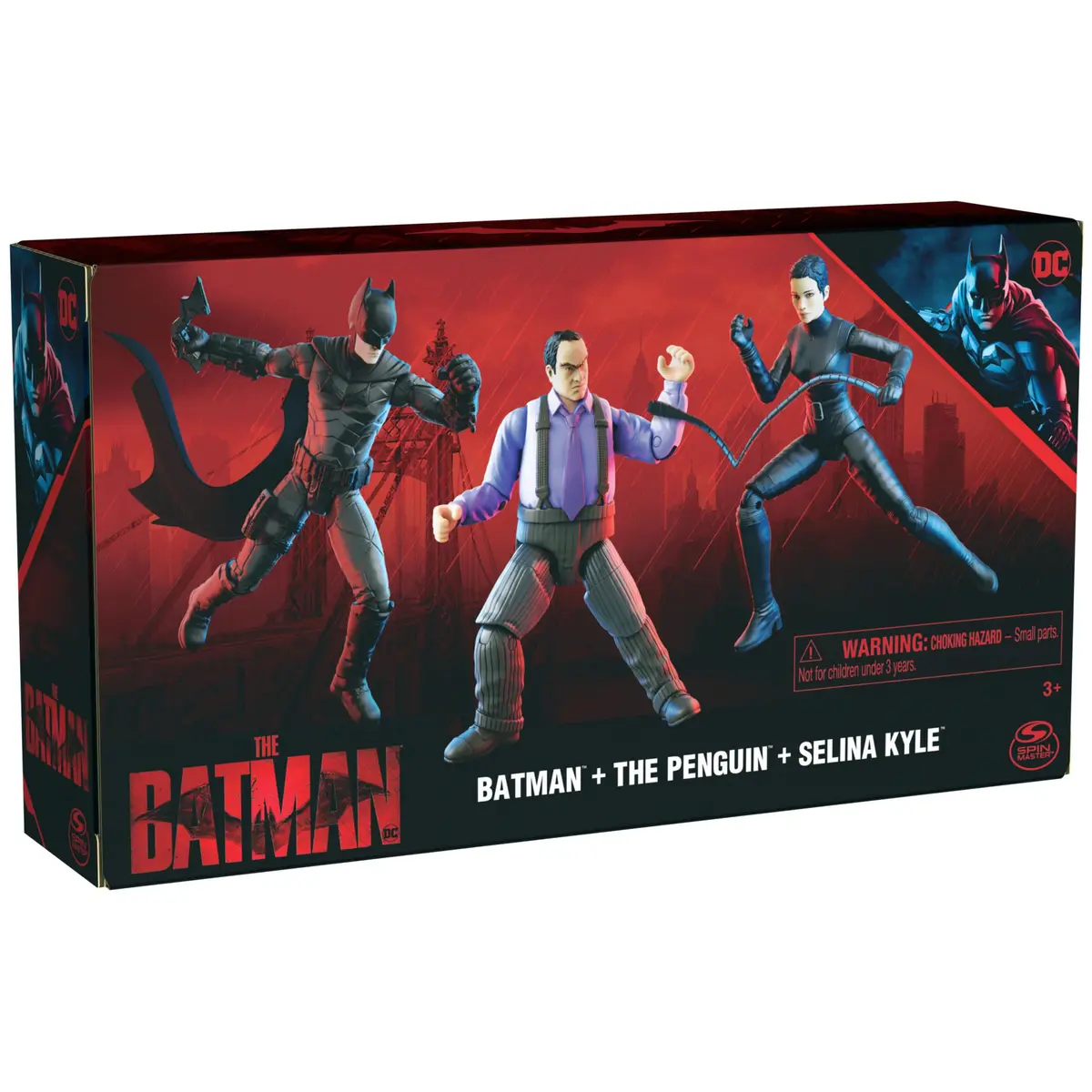 DC Comics Batman 3-Pack with Exclusive 4' Batman, Selina Kyle, The Penguin Action Figures, 3 Accessories | 4-inch Figures for Batman Fans - view 9