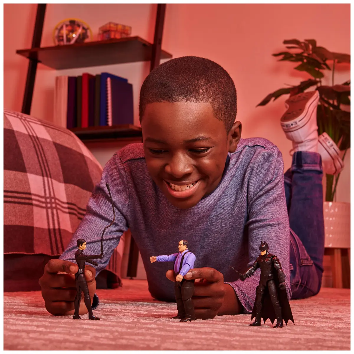 DC Comics Batman 3-Pack with Exclusive 4' Batman, Selina Kyle, The Penguin Action Figures, 3 Accessories | 4-inch Figures for Batman Fans - view 3