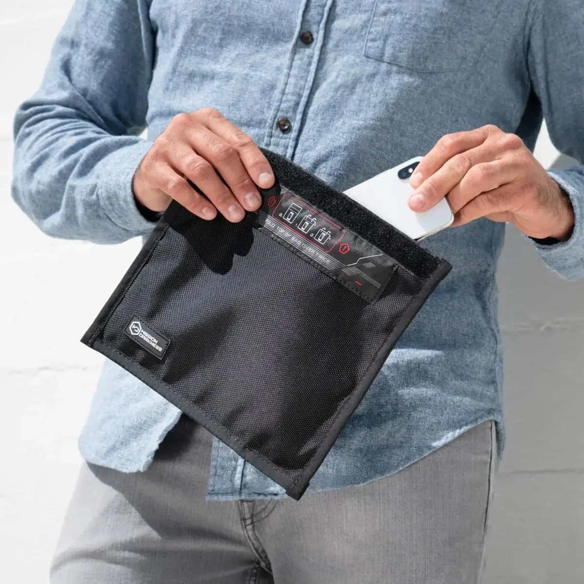 Mission Darkness Non-Window Faraday Bag for Phones 2-Pack | Signal Blocking, Military Grade, Digital Privacy (70-120 chars) - view 8