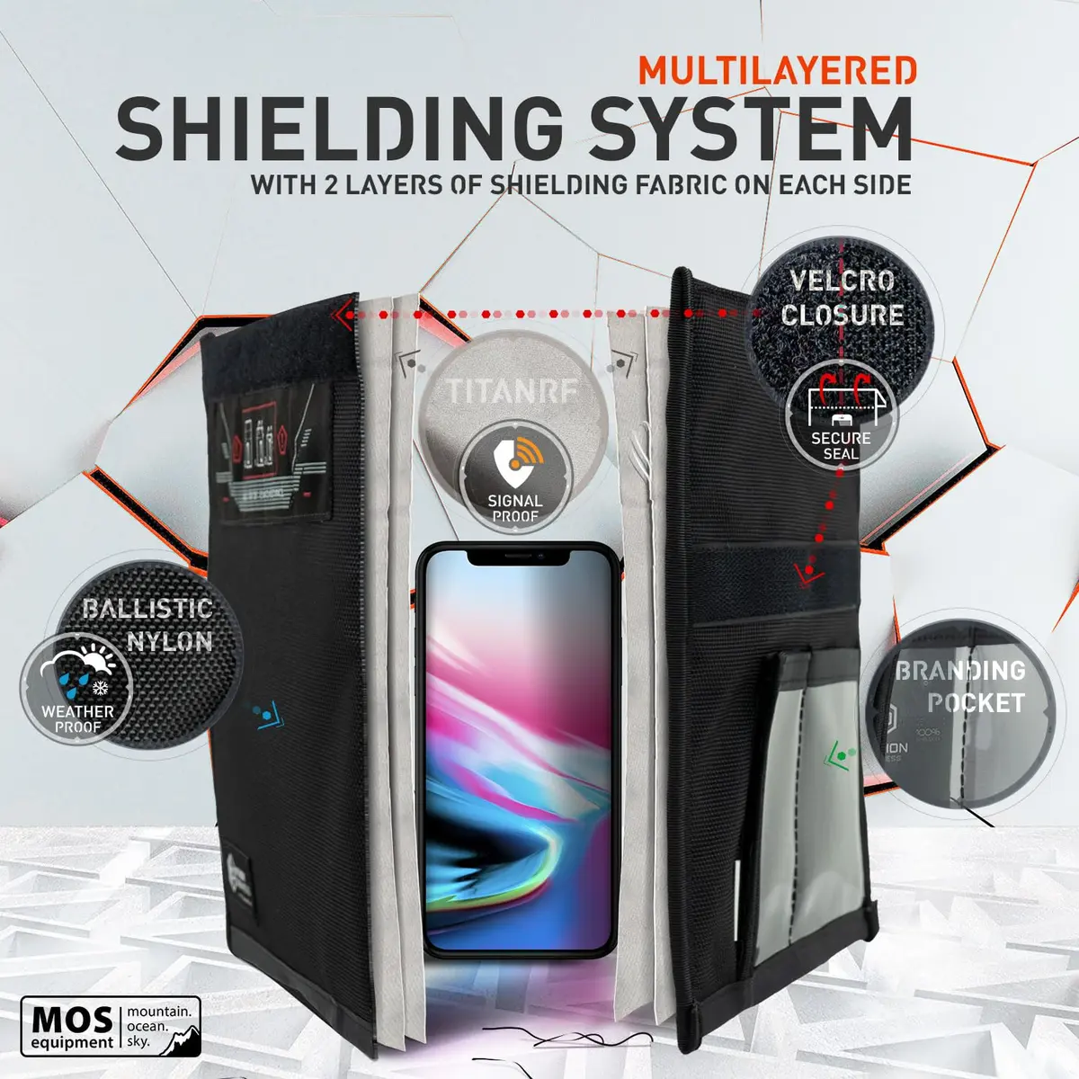 Mission Darkness Non-Window Faraday Bag for Phones 2-Pack | Signal Blocking, Military Grade, Digital Privacy (70-120 chars) - view 3