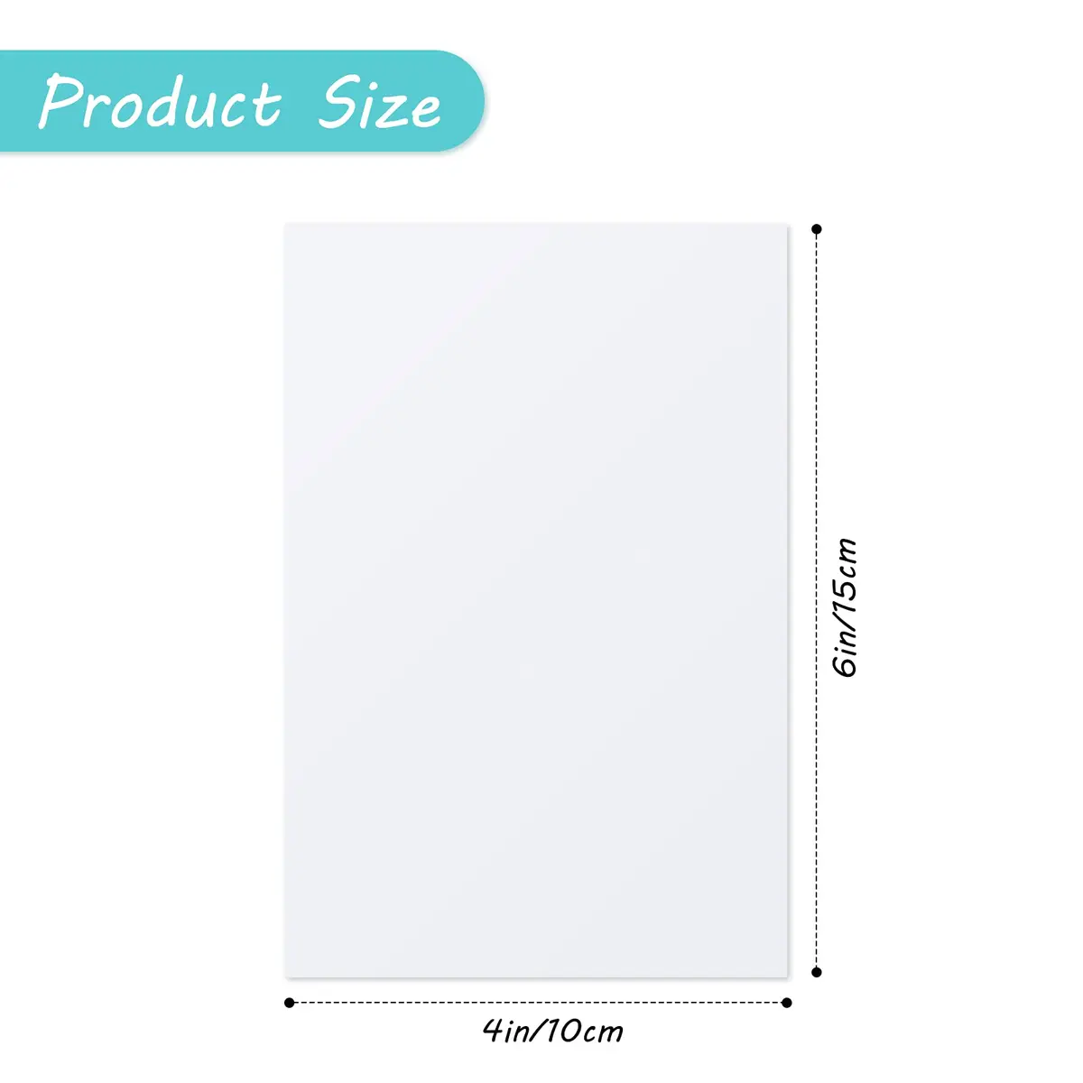 Hotop 8 Pcs Aluminum Photo Signs Blanks for DIY, 4x6in | Sublimation Metal Photo Panels for Creative Decor - view 2