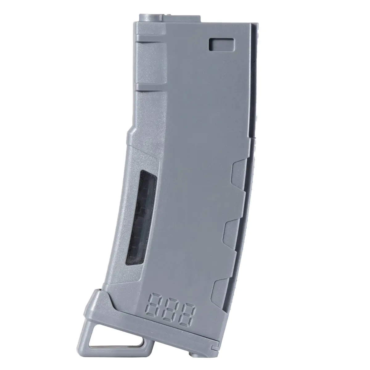Lancer Tactical Airsoft M4 M16 Series Polymer 130 Round Capacity Transparent Window High Speed MidCap Airsoft Magazine | Impact-Resistant, Made in Taiwan - main product image
