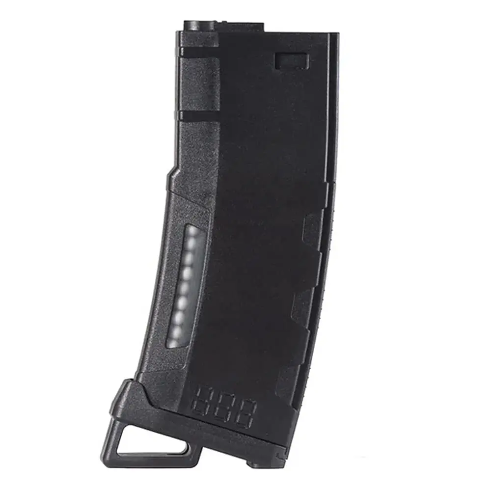 Lancer Tactical Airsoft M4 M16 Series Polymer 130 Round Capacity Transparent Window High Speed MidCap Airsoft Magazine | Impact-Resistant, Made in Taiwan - view 3