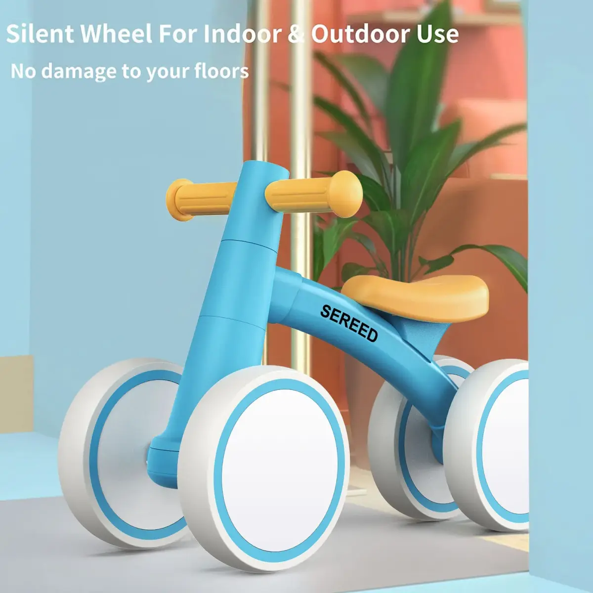 SEREED Baby Balance Bike 6.7 inch Wheels | Aluminum Alloy Frame for 12-24 Months Toddlers - view 6