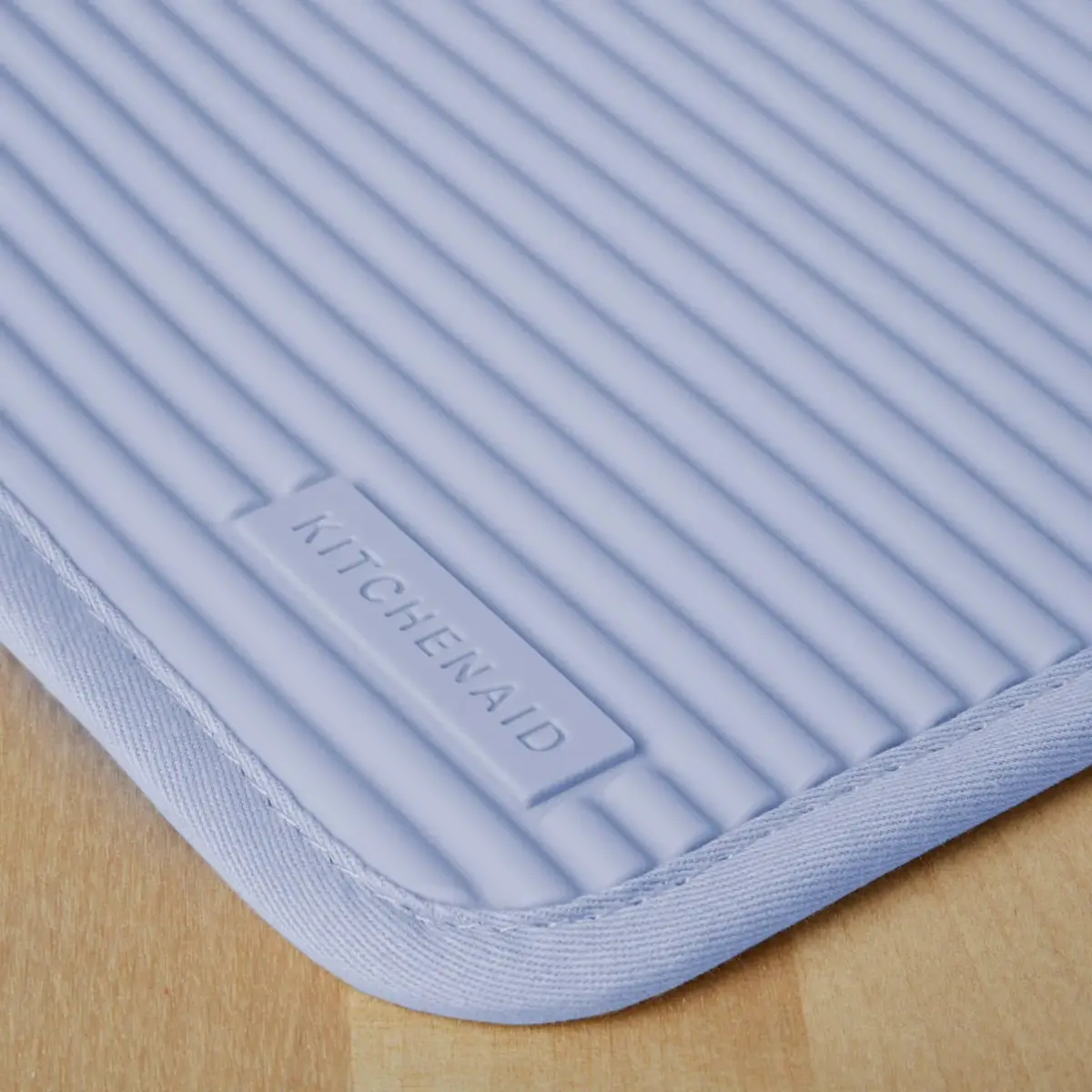 KitchenAid Ribbed Soft Silicone Pot Holder 2-Pack Set, Lavender Cream Purple, 18x23 cm (7"x9") | Heat Resistant Up to 500°F - view 3