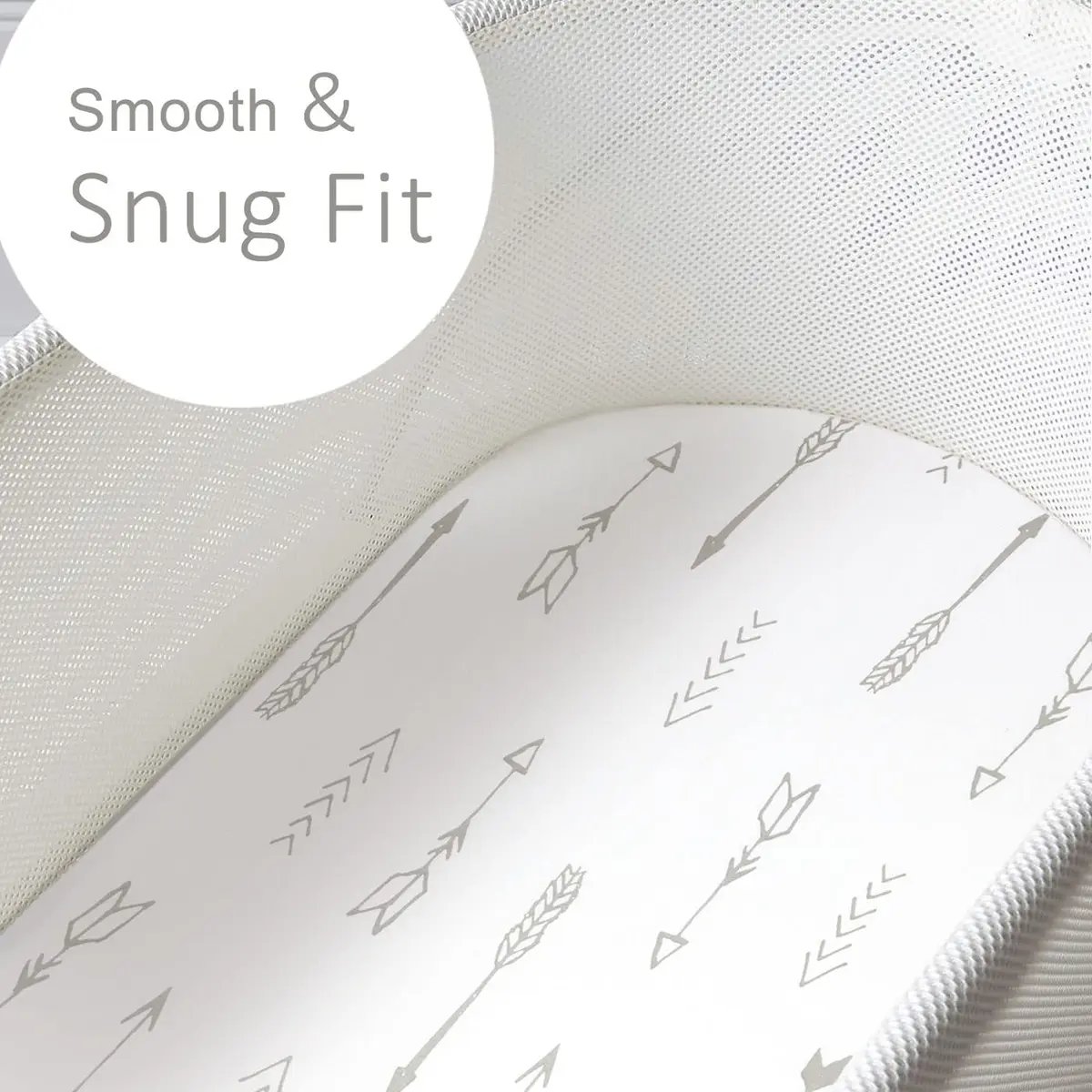 GRSSDER Fitted Bassinet Sheet Set 2 Pack | Ultra Soft Jersey Knit, Universal Fit for Baby Cradle & Moses Basket - view 3