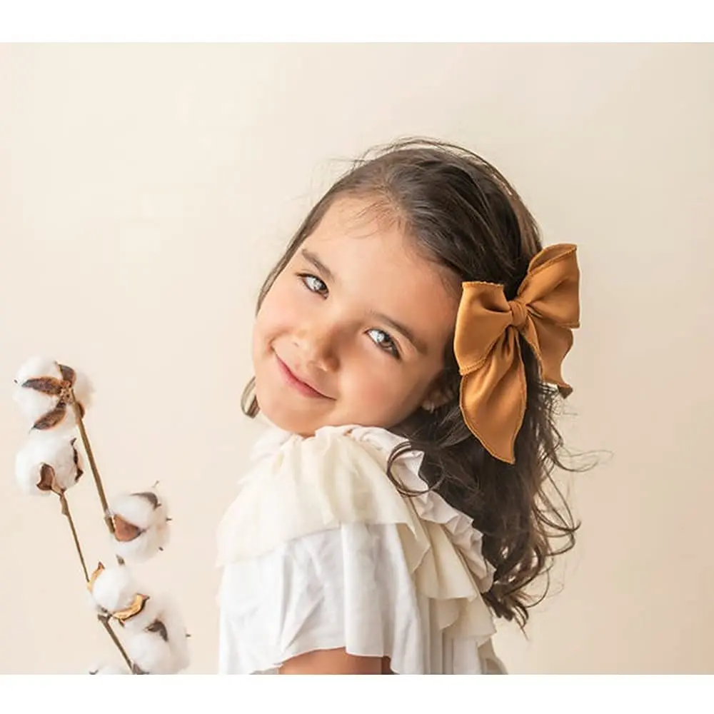 Sugarmelon Hair Clip Large Sailor Bow 12cm | Handmade Linen & Cotton, All Ages - view 5
