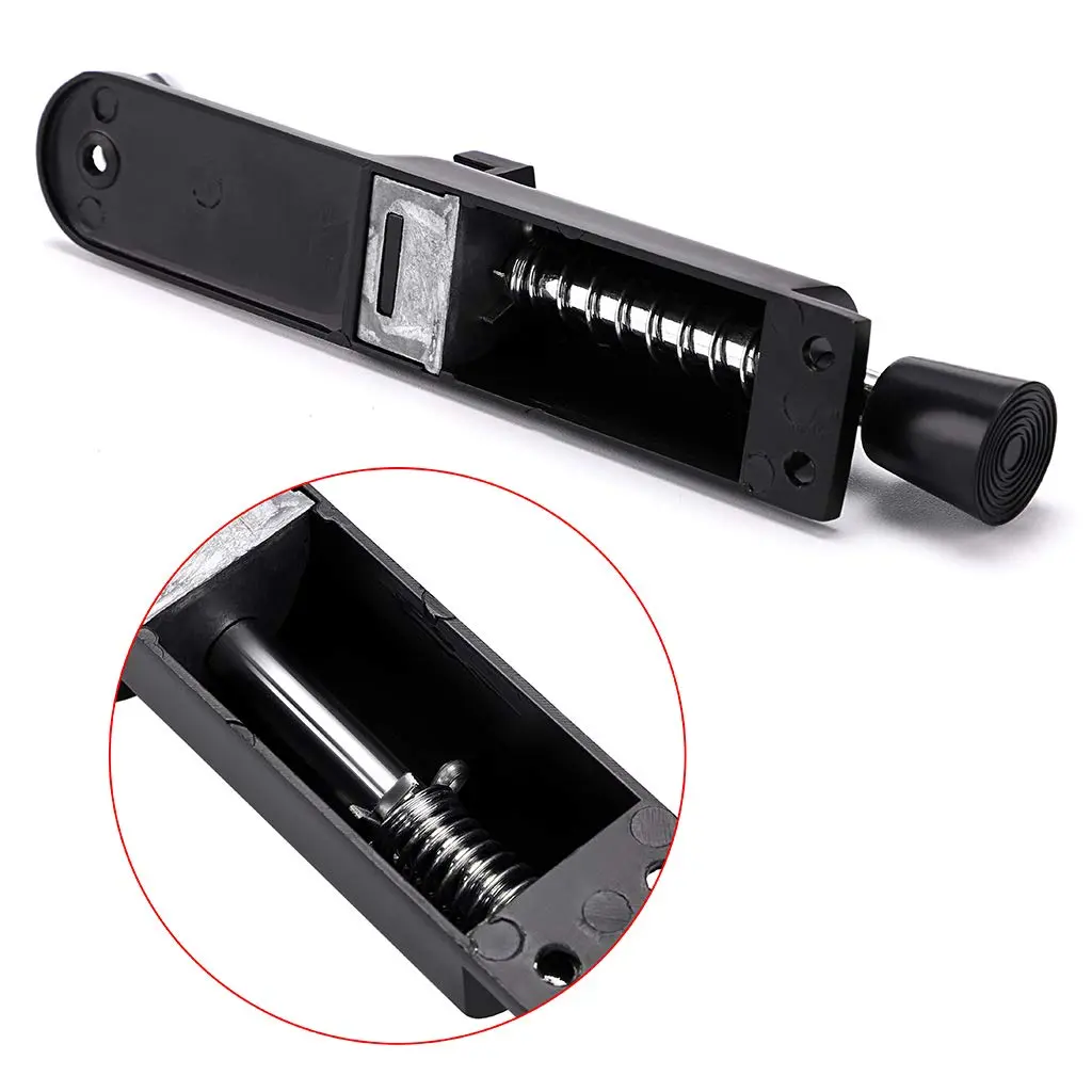 Sumnacon Kickdown Door Stop - Stainless Steel Heavy Duty Rubber Rubber, Adjustable, Black | Easy Step On/Off Door Lock - view 5