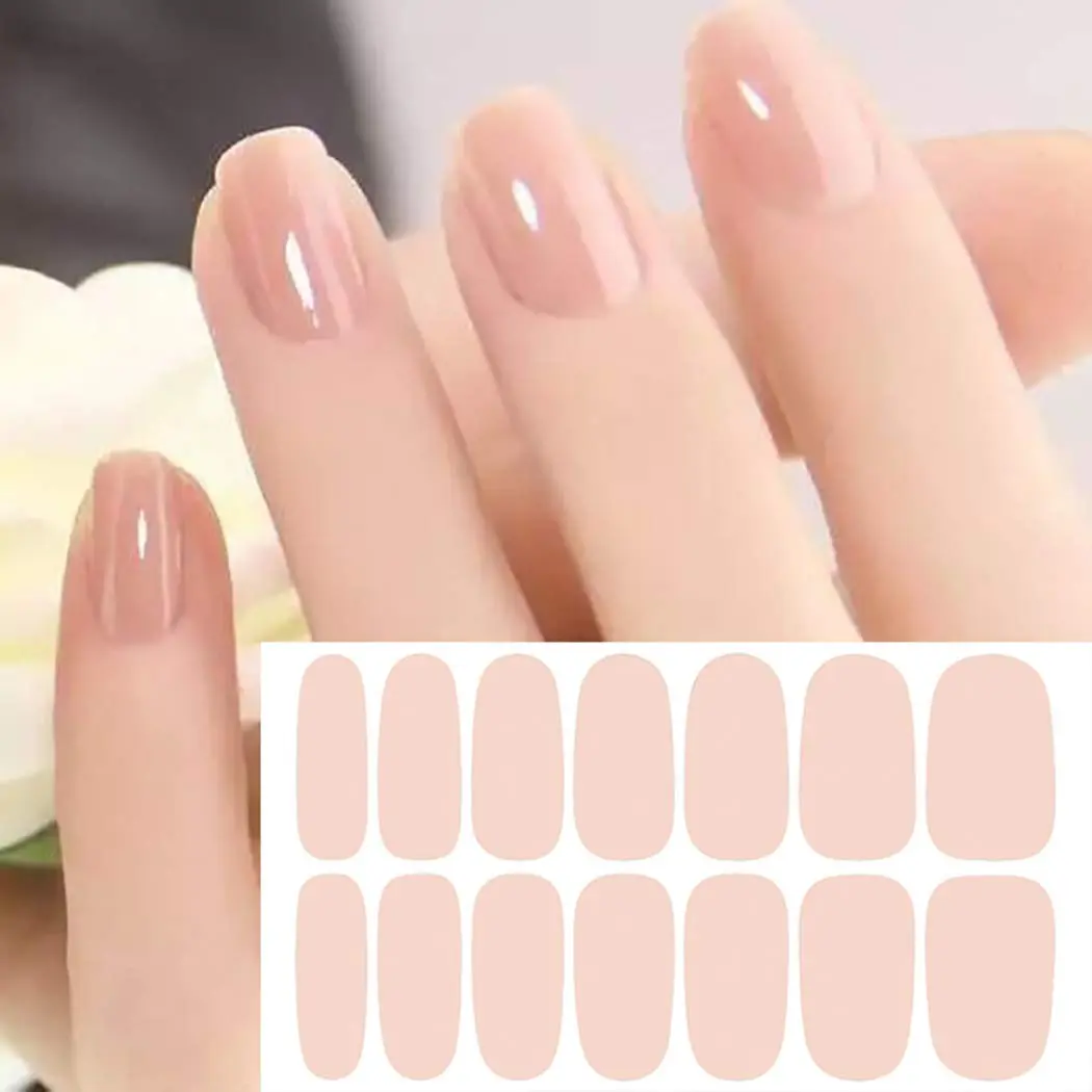 WOKOTO Solid Nail Polish Strips 20 Sheets | 280 Nail Art Stickers & File Kit - view 5