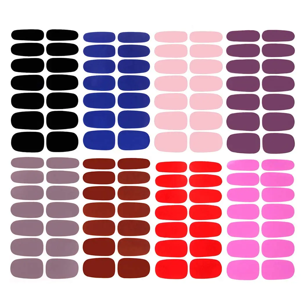 WOKOTO Solid Nail Polish Strips 20 Sheets | 280 Nail Art Stickers & File Kit - view 3