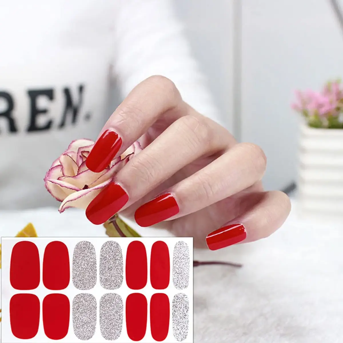 WOKOTO 20 Sheets Nail Polish Strips Set (280 Pieces Total) | Easy Application & Long-Lasting Wear - view 7