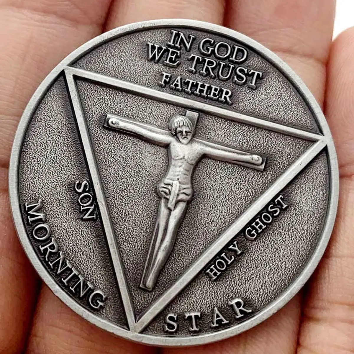 HARMILIY Lucifer Pentecostal Coin Satan Coin Collection Costume Accessories 3.8cm | Vintage Cosplay Prop for Men Women - view 4