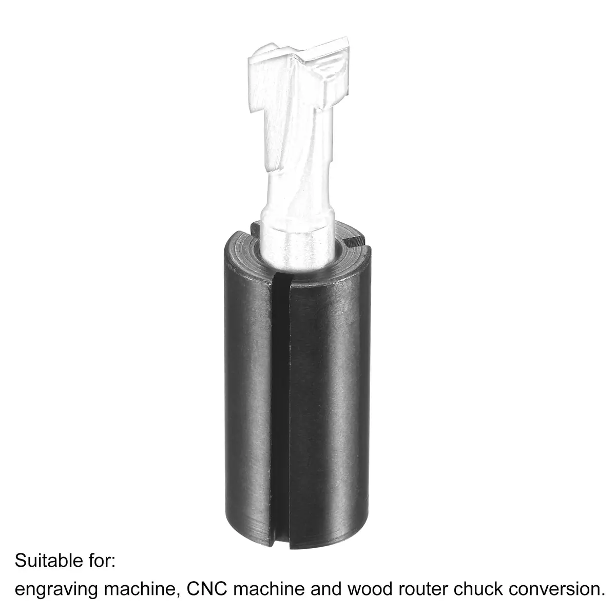 uxcell Router Collet Driver Adapter 12.7mm (1/2") to 6.35mm (1/4") | Precision Clamping for CNC & Woodworking - view 5