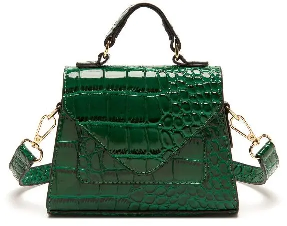 FRANSHION Handbags for Women - Mini & Cute Small Purses, Crossbody Bags - Trendy (Greener) | Vegan Leather, 8.1 in, Bright Colors - main product image