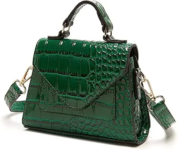 FRANSHION Handbags for Women - Mini & Cute Small Purses, Crossbody Bags - Trendy (Greener) | Vegan Leather, 8.1 in, Bright Colors - view 11