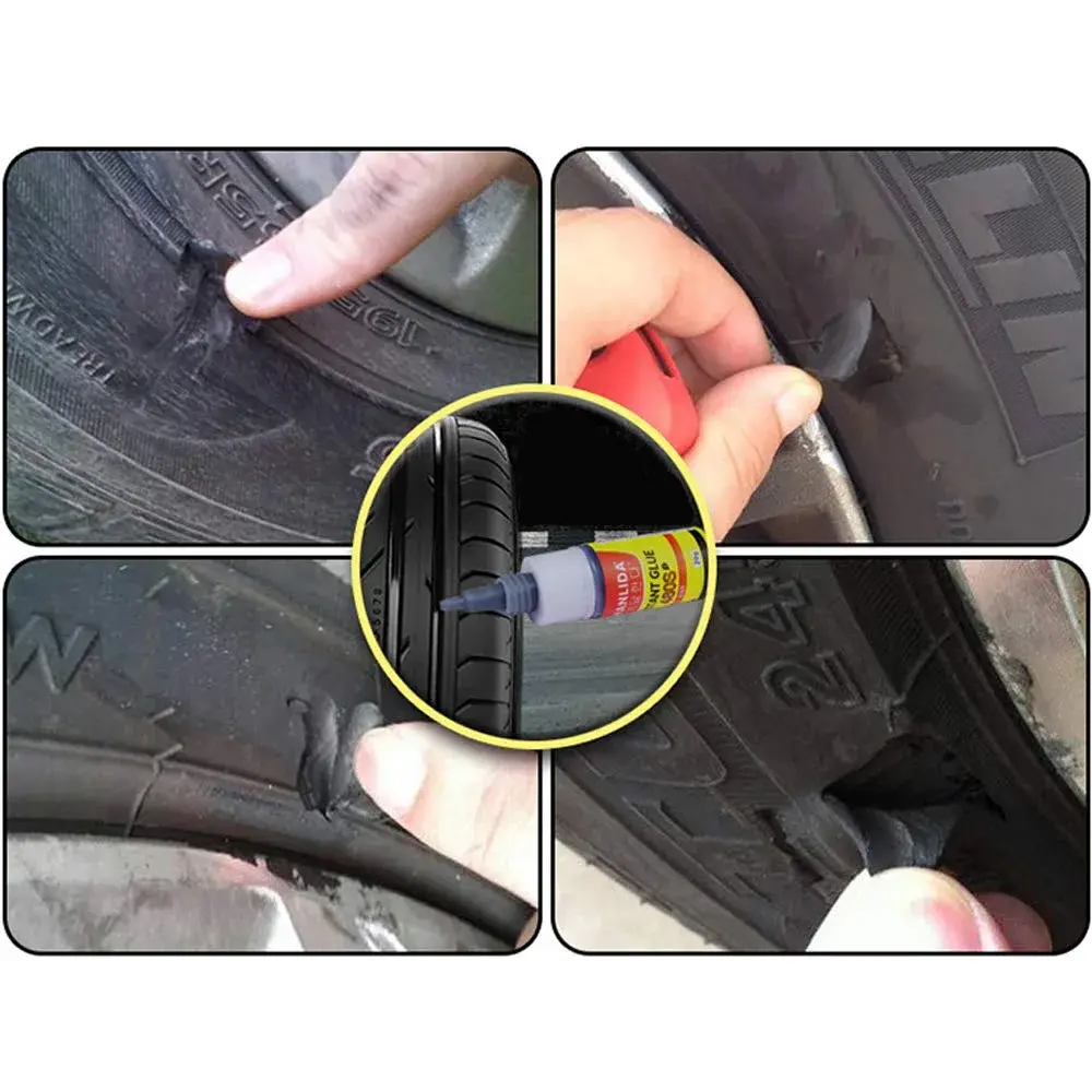 ELEpure Black Tire Repair Glue 20g (0.7oz) | Strong Adhesive for Sidewall Gash & Dent Repair - view 3
