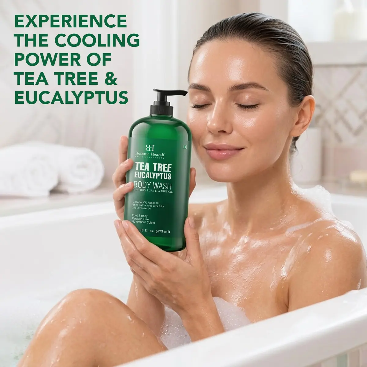 Botanic Hearth Eucalyptus & Tea Tree Body Wash – 16 fl oz | Refreshing, Hydrating & Sulfate-Free - view 8