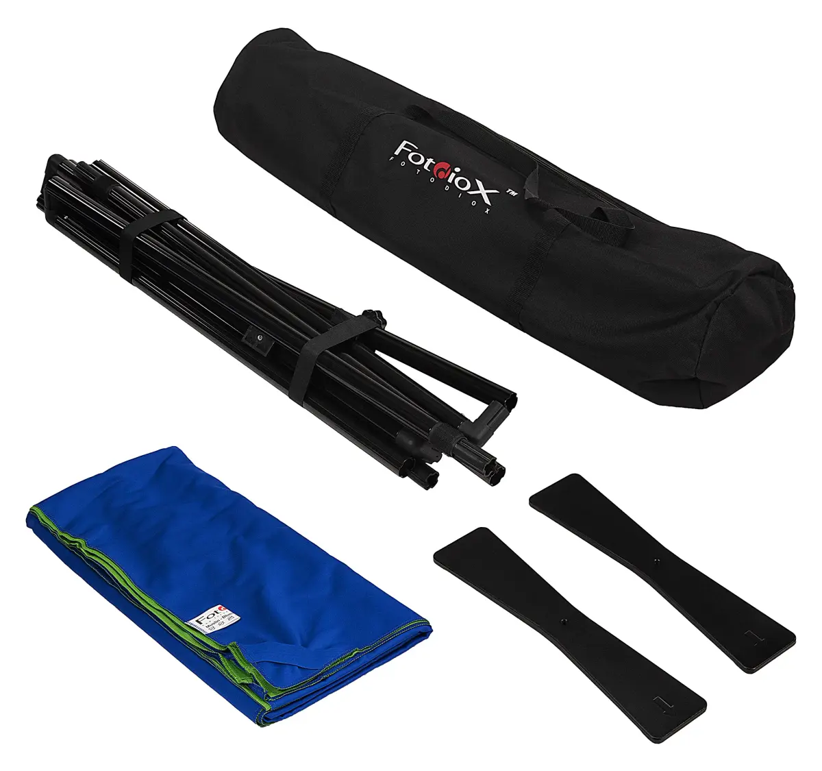 Fotodiox 5'x7.4' Portable Collapsible Background Kit - Blue/Green - view 2
