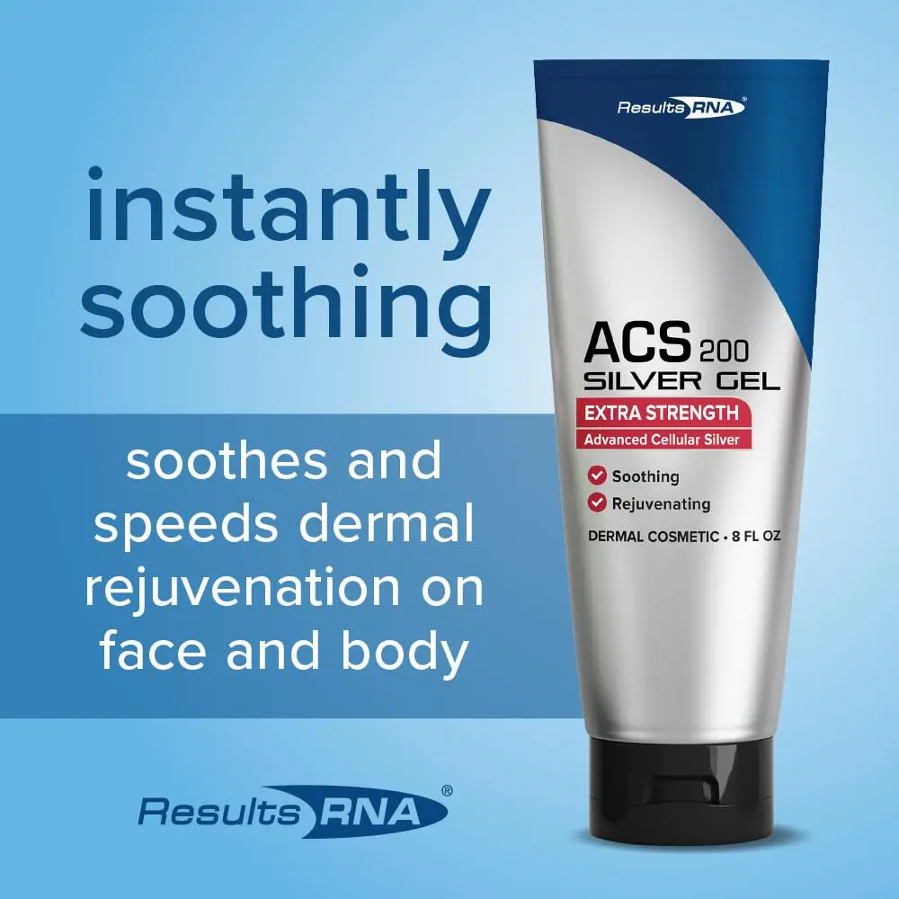 Results RNA ACS 200 Silver-Glutathione Gel | Advanced Cellular Silver for Wound & Skin Healing (4 oz) - view 2