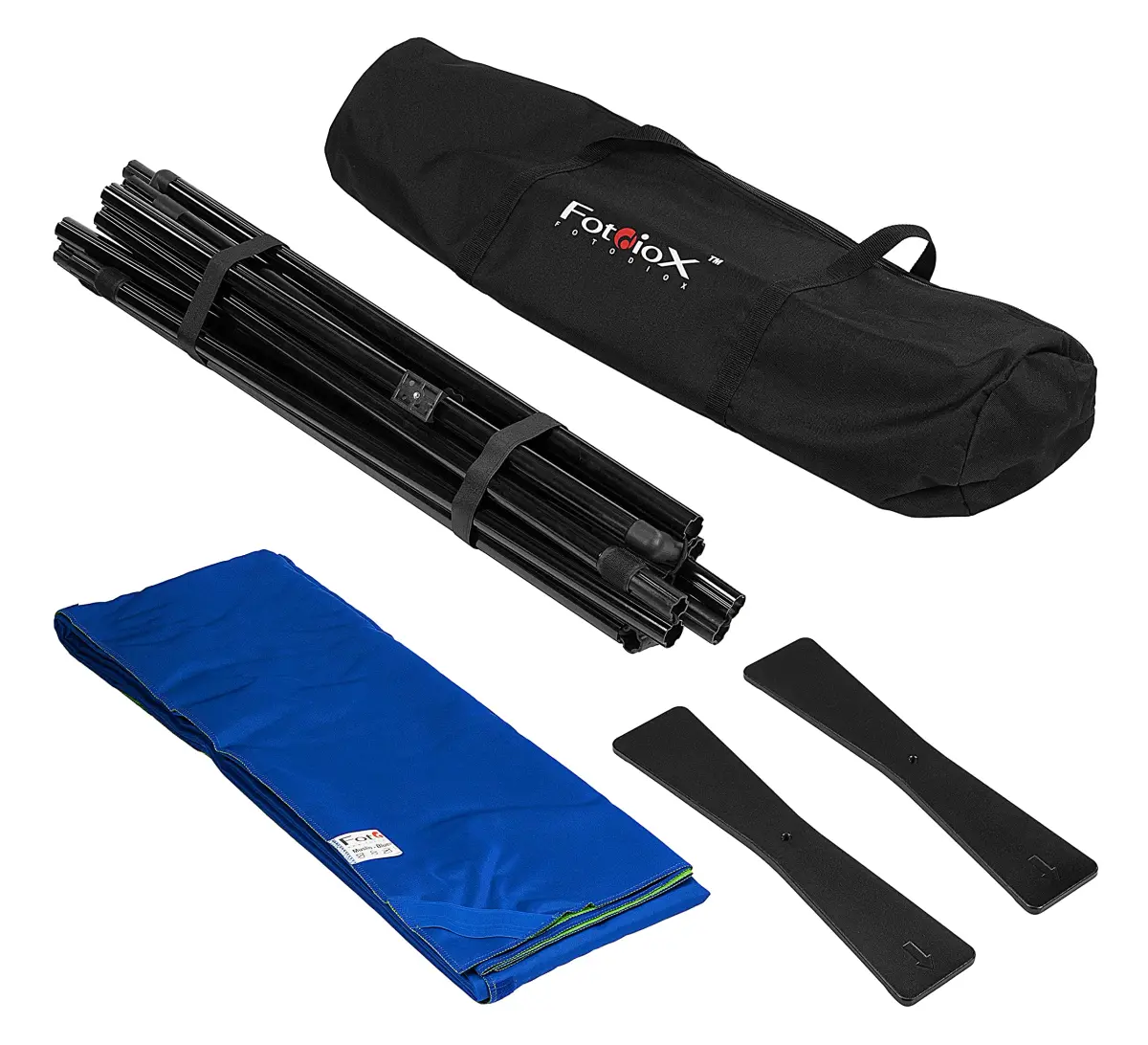 5 x 5ft Blue/Green Portable Background Kit with Bag for Photography - view 2