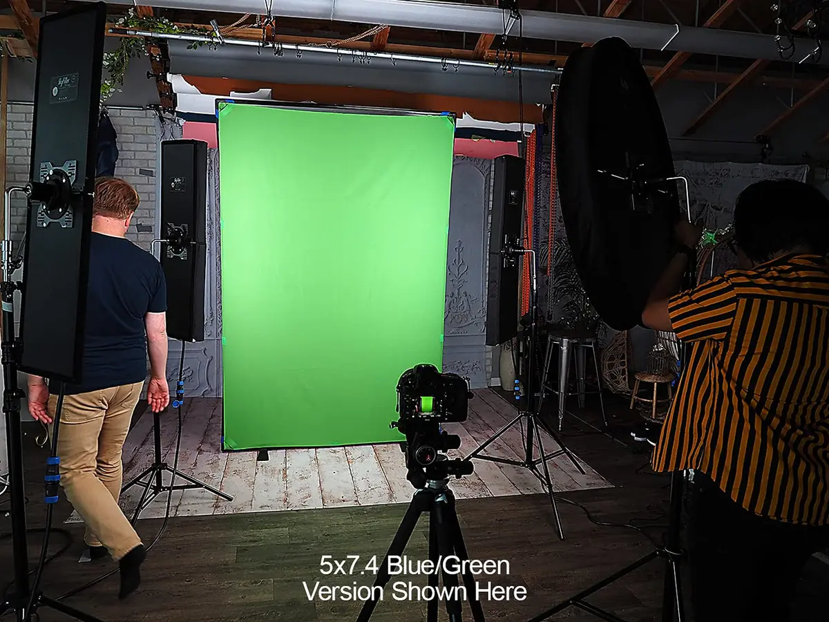 Fotodiox Complete Portable Background Kit 5x7.4ft Black/White | Rigid Frame, Wrinkle-Free, Easy Transport - view 5
