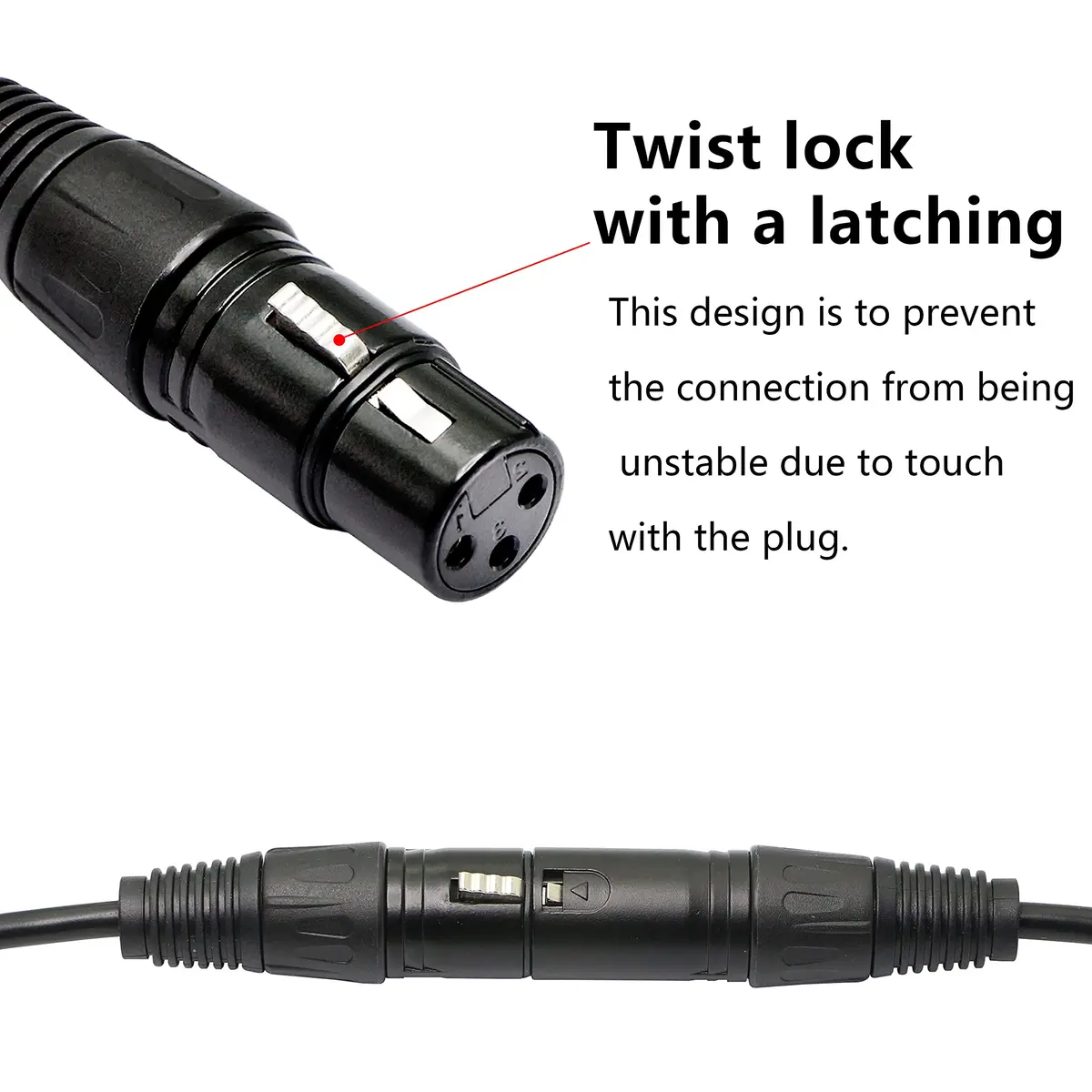 GELRHONR XLR 3pin to RJ45 Adapter Cable 13in | DMX512 Signal Extension for Stage & Studio - view 3
