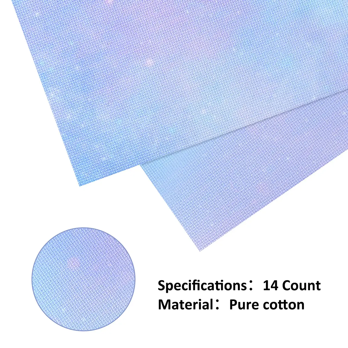 Pllieay 4 Pieces Printed Aida Cloth 14 Count Cross Stitch Fabric | 12 x 18 Inch Cotton - view 4