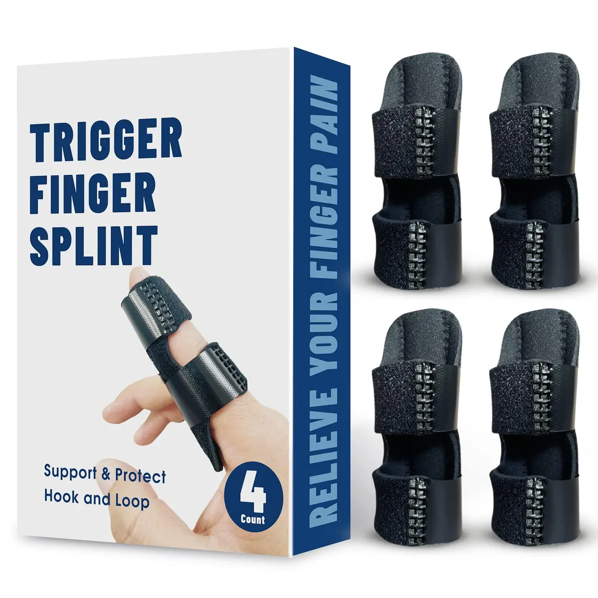 NSKONGDODO Trigger Finger Splints for Knuckle Immobilization | Arthritis & Pain Relief (Small) - view 2