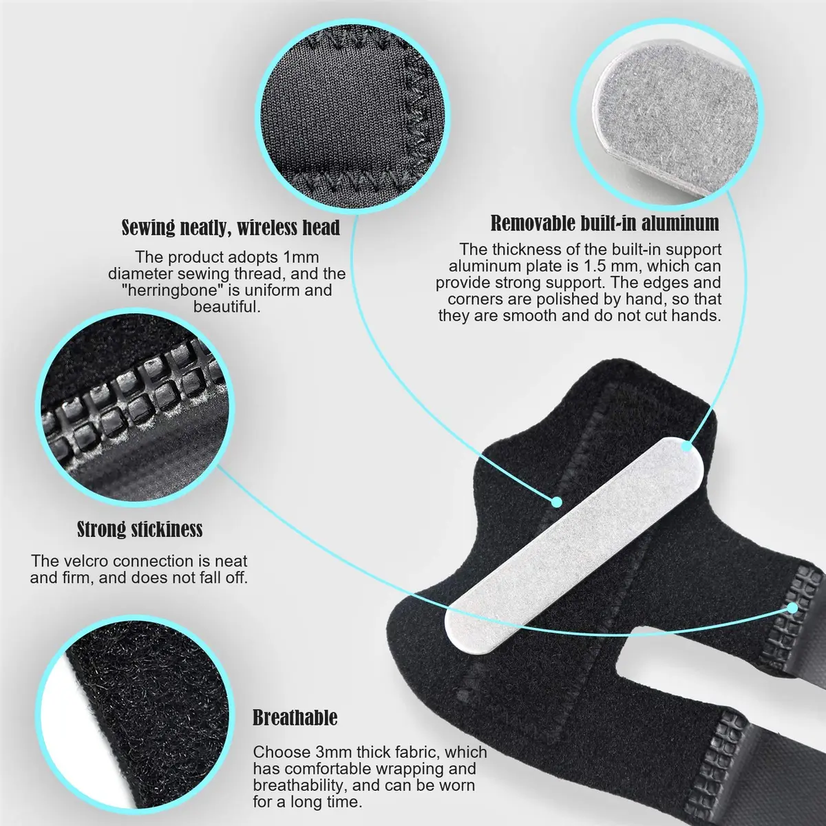 NSKONGDODO Trigger Finger Splints for Knuckle Immobilization | Arthritis & Pain Relief (Small) - view 4