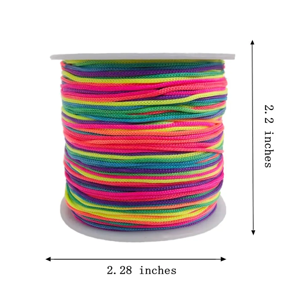 Xiezyu Multicolored Nylon Cord Beading Braided Thread String 124m (136 Yards) | Chinese Knotting & Jewelry Making - view 3