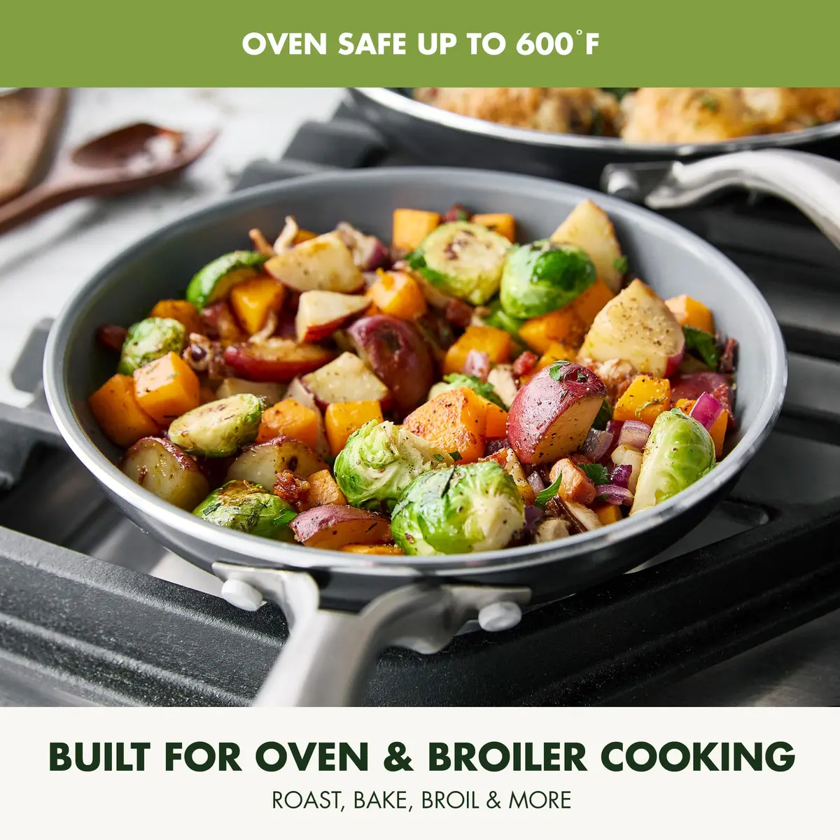 GreenPan Swift 8" Ceramic Nonstick Frying Pan | PFAS-Free, Oven & Dishwasher Safe - view 2