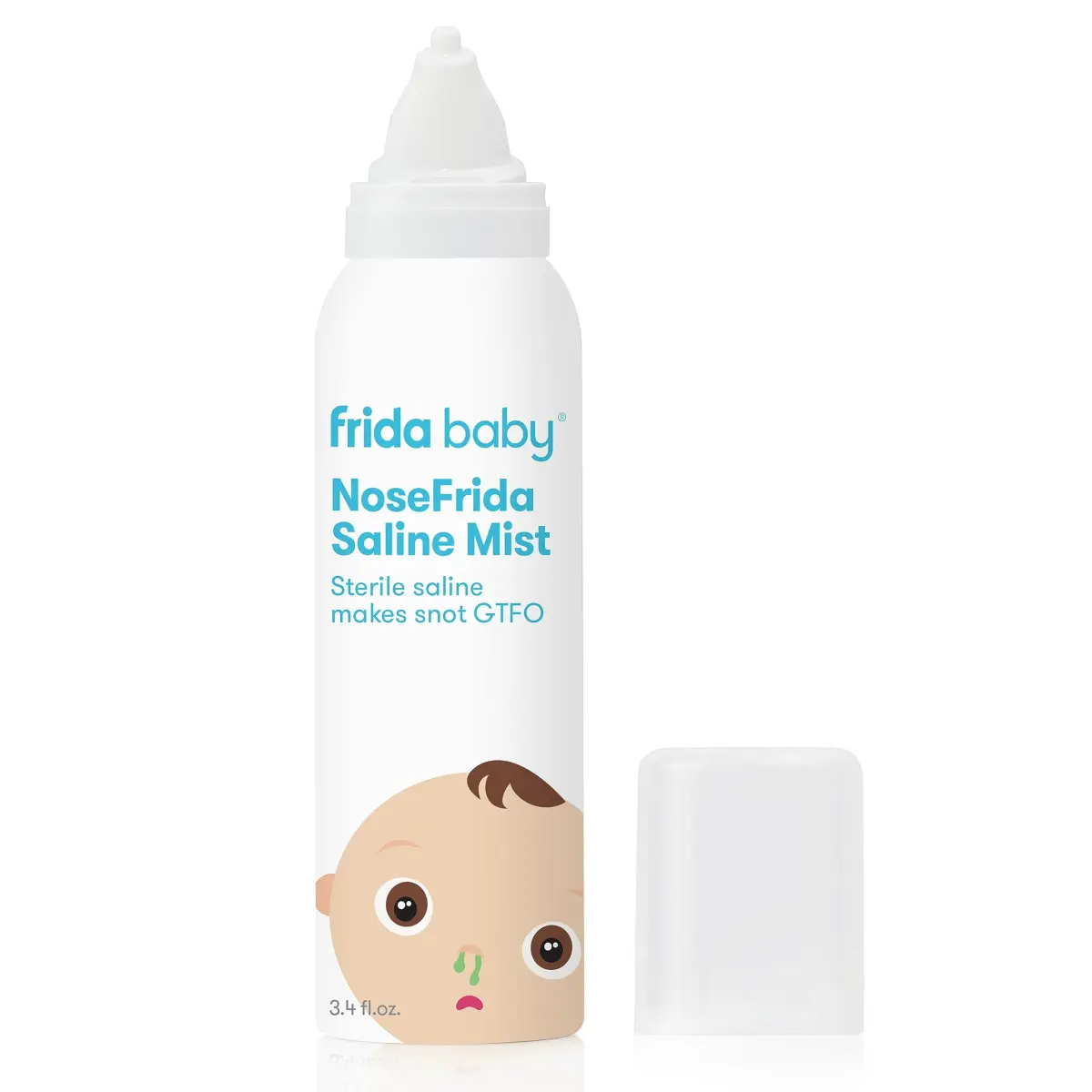 Frida Baby NoseFrida Saline Mist Spray 96ml (3.4 Fl Oz) | Gentle Nasal Congestion Relief for Infants & Toddlers - main product image