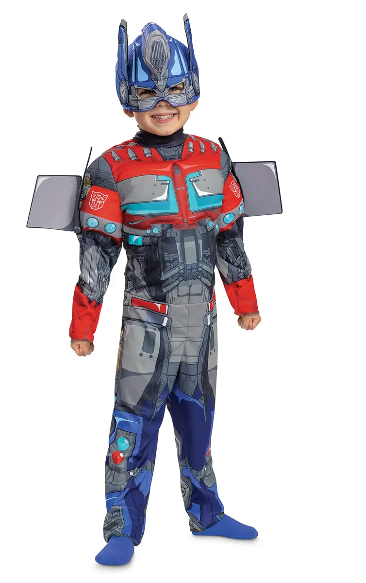 Disguise Optimus Prime Toddler Costume Size 2T | Official Transformers Rise of the Beasts Muscle Costume & Mask - main product image