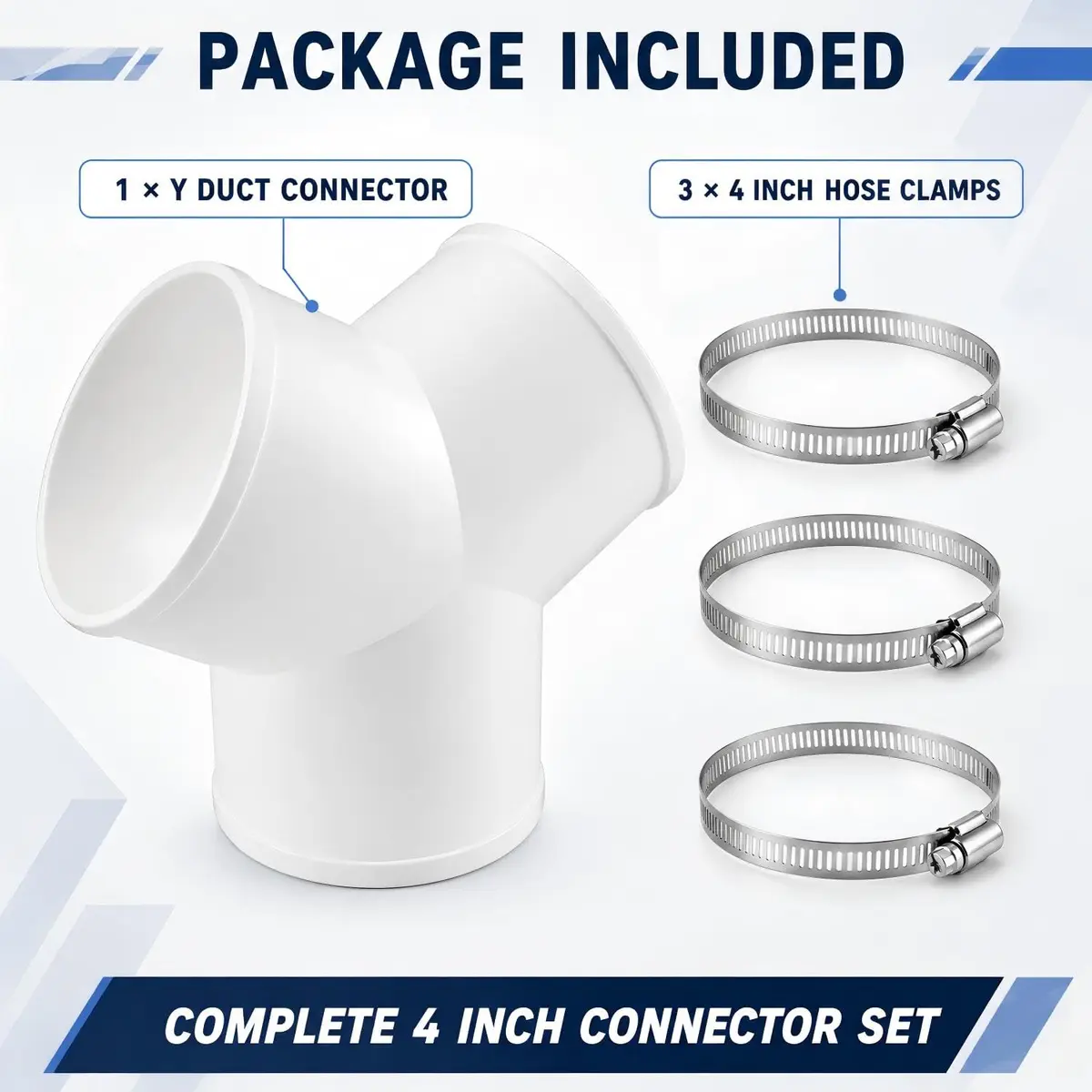 Enenes 4 Inch Y Duct Connector for Ventilation Systems | Seamless, Leak-Proof, Easy Install - view 7