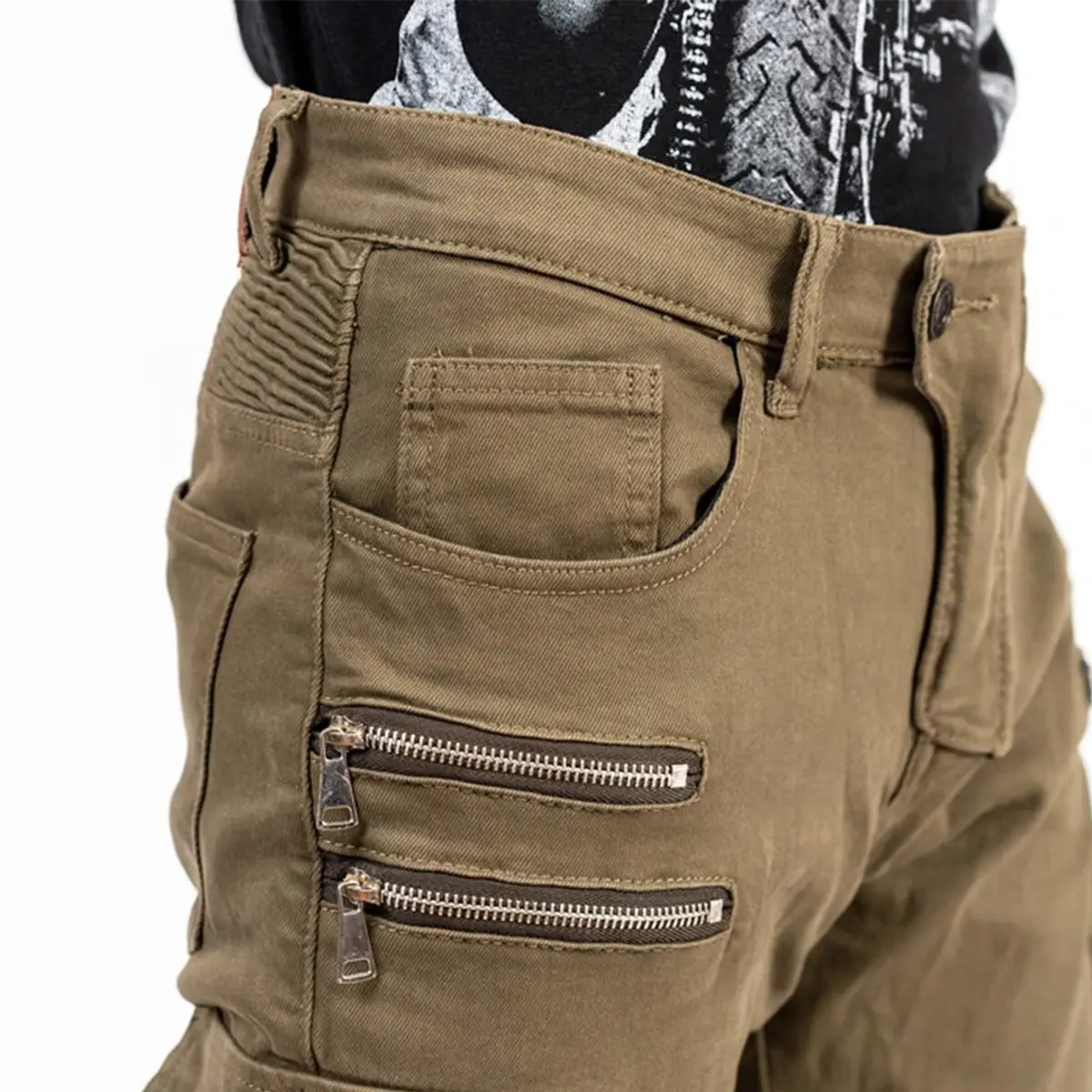 LOMENG Motorcycle Riding Pants Men with CE Armor Dual Sport Jeans | Breathable, Impact-Resistant, All Seasons - view 4