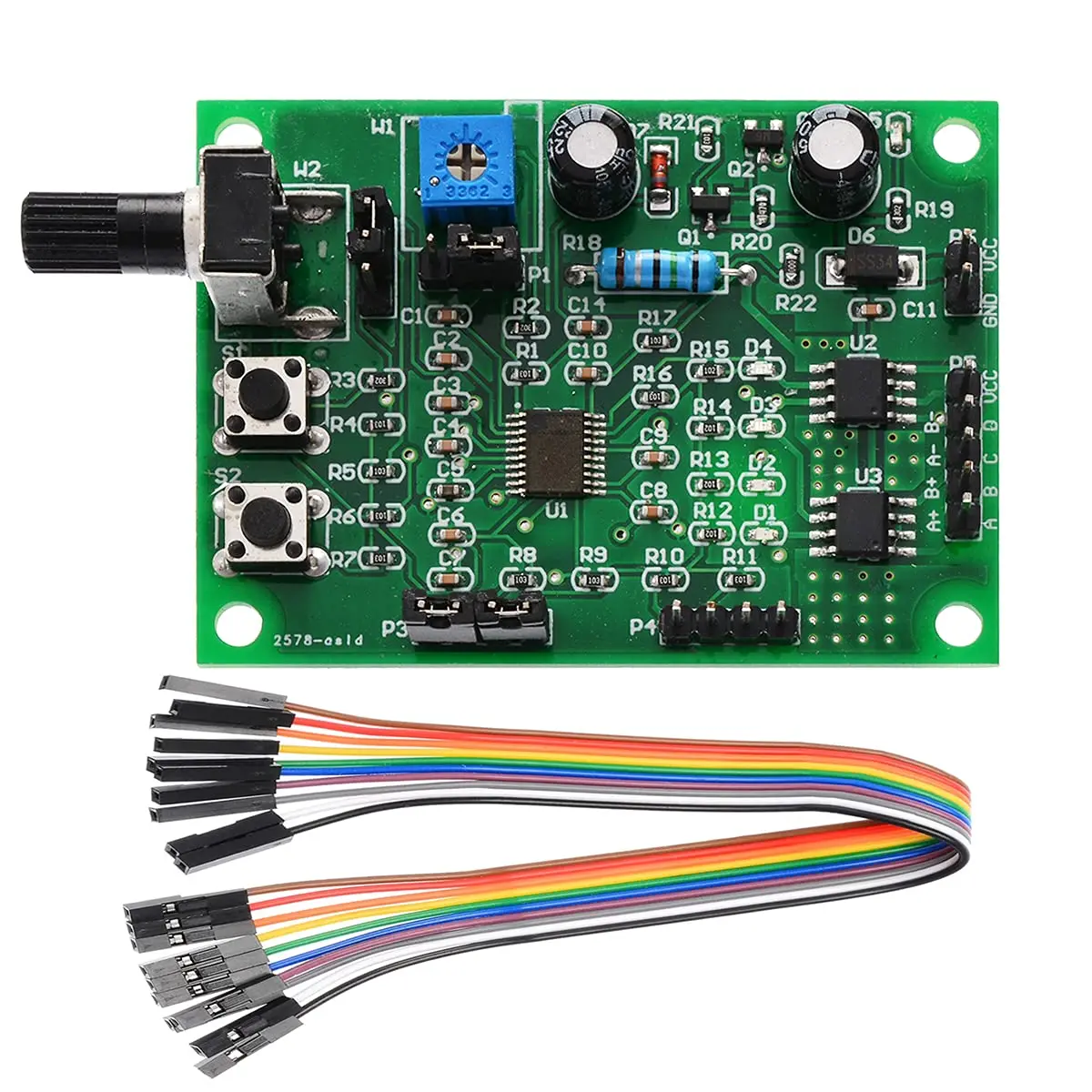 QINIZX 4V-6V 5V 2-Phase 4-Wire Stepper Motor Driver Controller Board | Multi-function, 800mA rated current, 2.36x1.73 inch - main product image