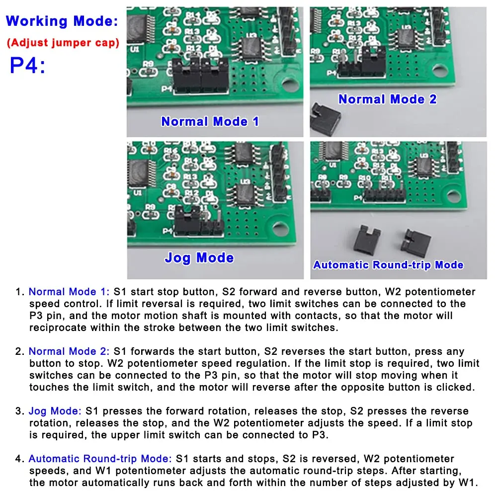 QINIZX 4V-6V 5V 2-Phase 4-Wire Stepper Motor Driver Controller Board | Multi-function, 800mA rated current, 2.36x1.73 inch - view 5