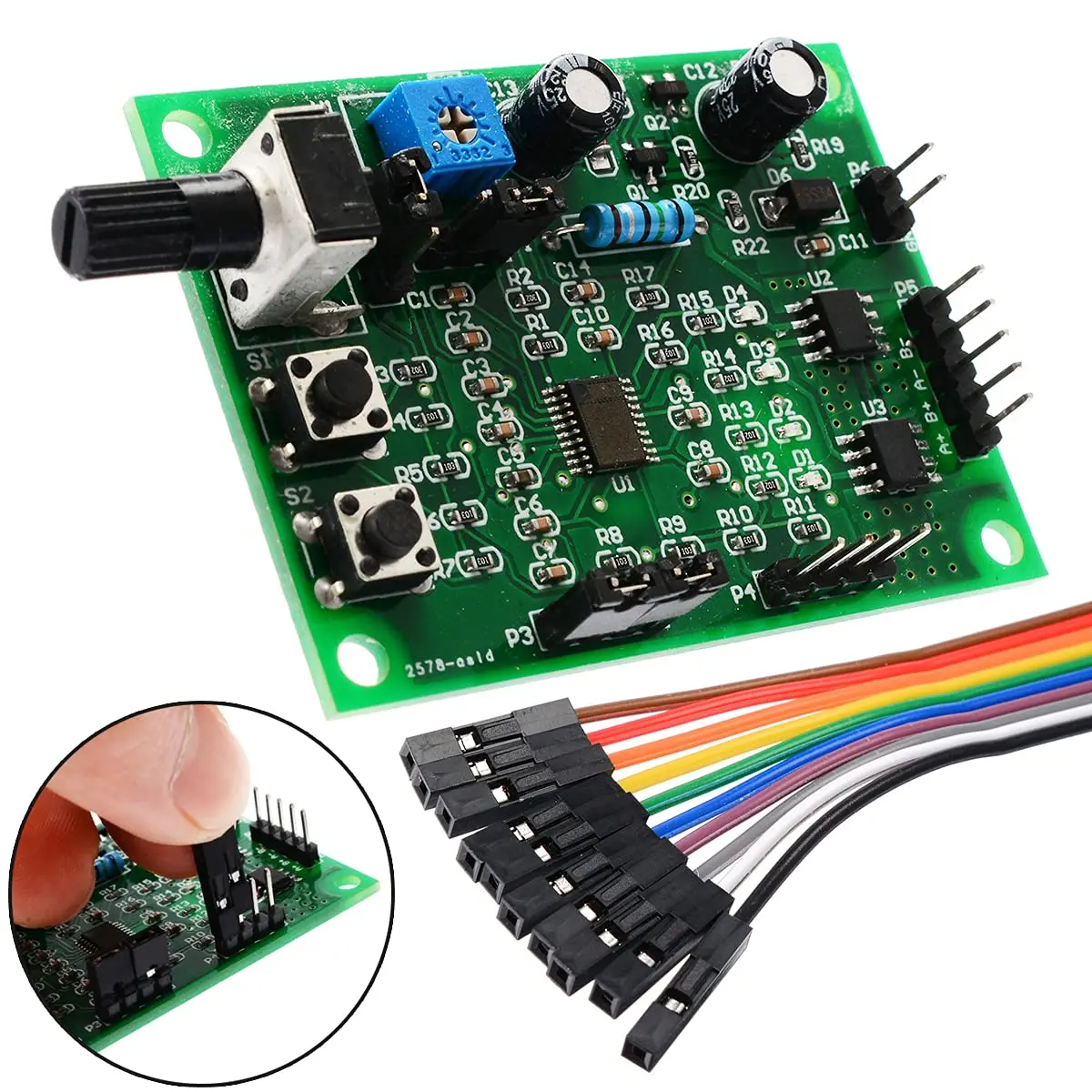 QINIZX 4V-6V 5V 2-Phase 4-Wire Stepper Motor Driver Controller Board | Multi-function, 800mA rated current, 2.36x1.73 inch - view 4