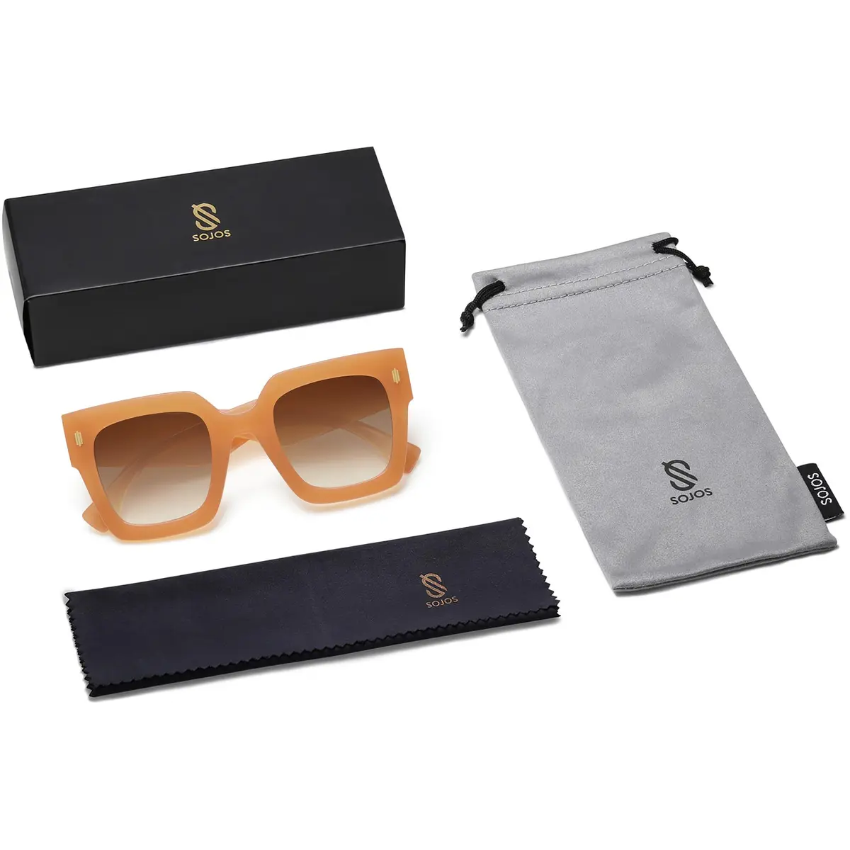 SOJOS Oversized Sunglasses for Women Thick Big Square Shades SJ2194C3 | UV400 High-Definition Lenses - view 6