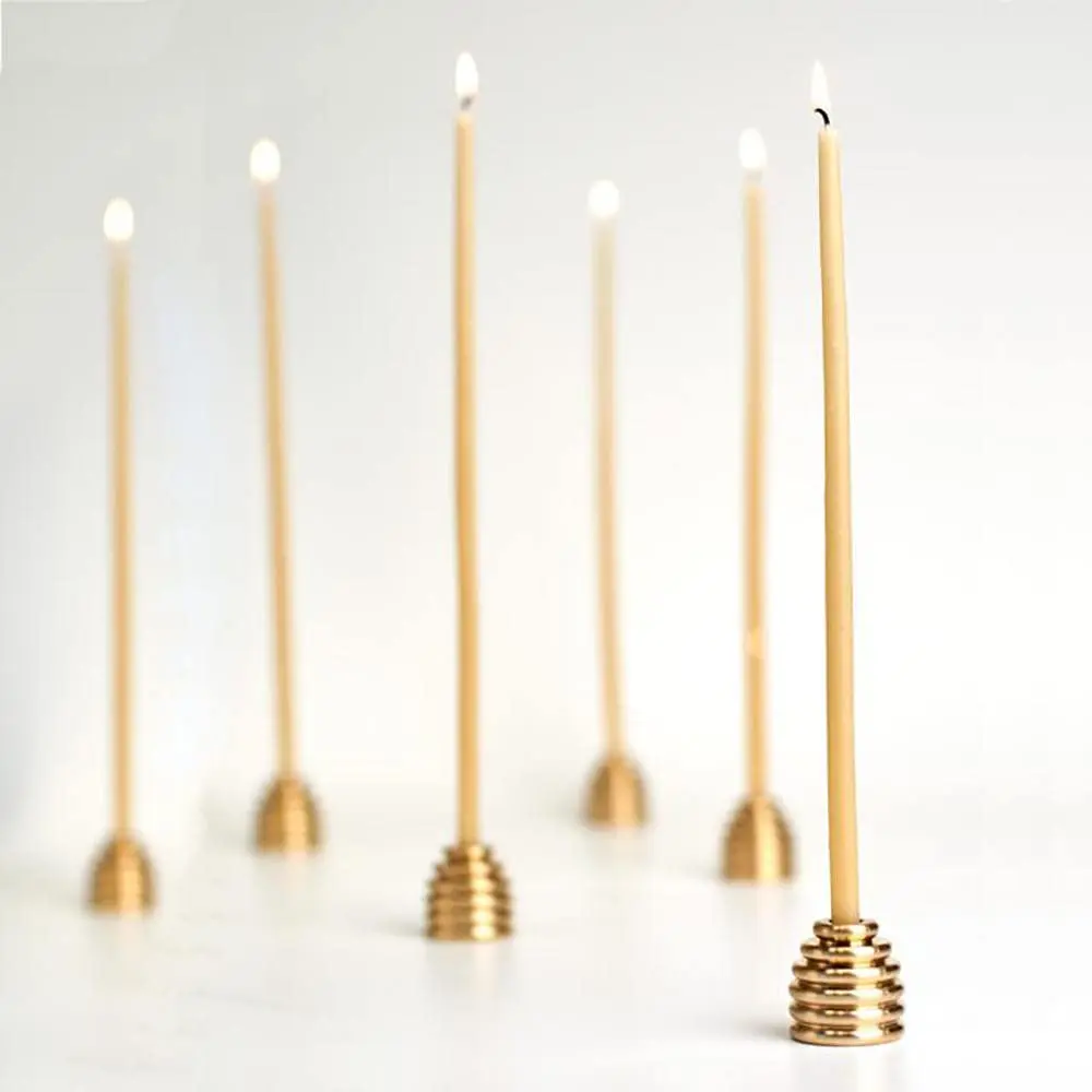 olorvela Natural Beeswax Taper Candles 50 Pack | 7.3 Inch, 30 Min Burn - view 8