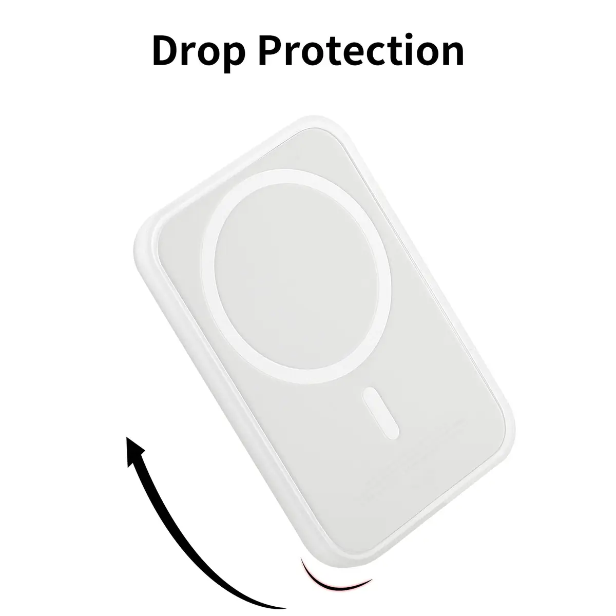 oakxco Silicone Case for Magsafe Battery Pack | Matte Clear, Half Cover Design - view 7